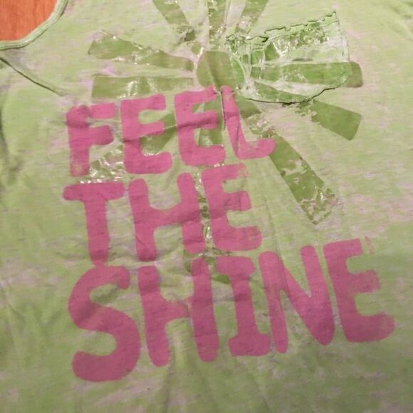 Green burnout tank  - Picture 3 of 7